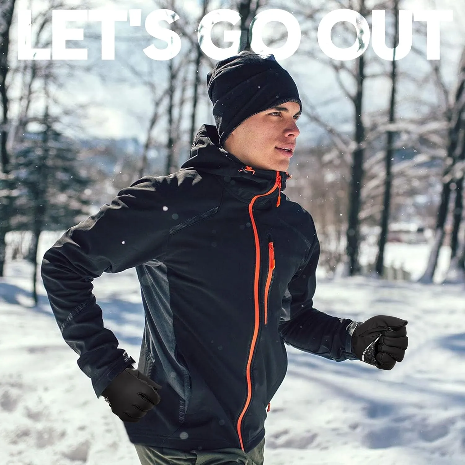 Bruvoalon Y322 Winter Gloves for Men & Women, -30 Waterproof Touchscreen 5-Layer Thermal Insulated Snow Gloves, Windproof Anti-Slip Ski Gloves for Cycling, Hiking, Driving, Work
