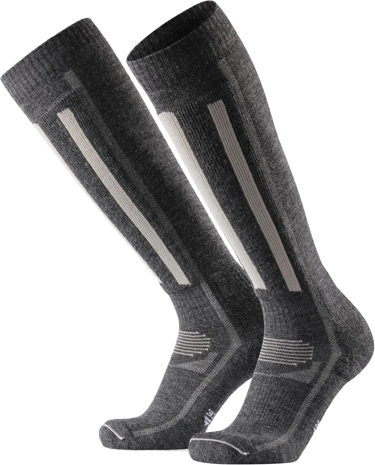 DANISH ENDURANCE Merino Wool Thermal Ski Socks, Shin Padding, Warm, for Men & Women 1 or 2 Pack