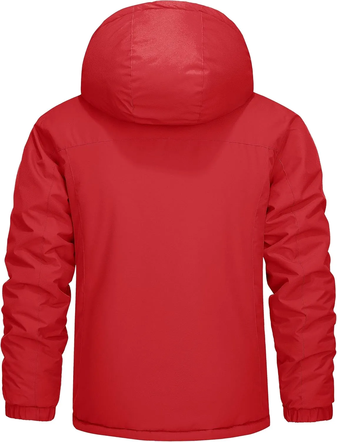 MAGCOMSEN Men's Winter Coats Ski Snow Rain Jackets Water Resistant with Hood Warm Fleece Parka Hiking Fishing Work