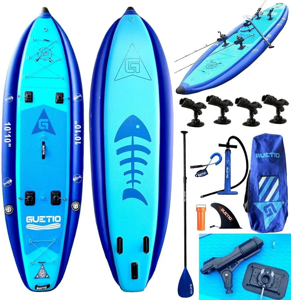 Stand Up Paddle Board Sup Inflatable for Fishing with 4rod Holder Japan Produce Designed specifically for Anglers Inflatable so Easy to Store and Carry