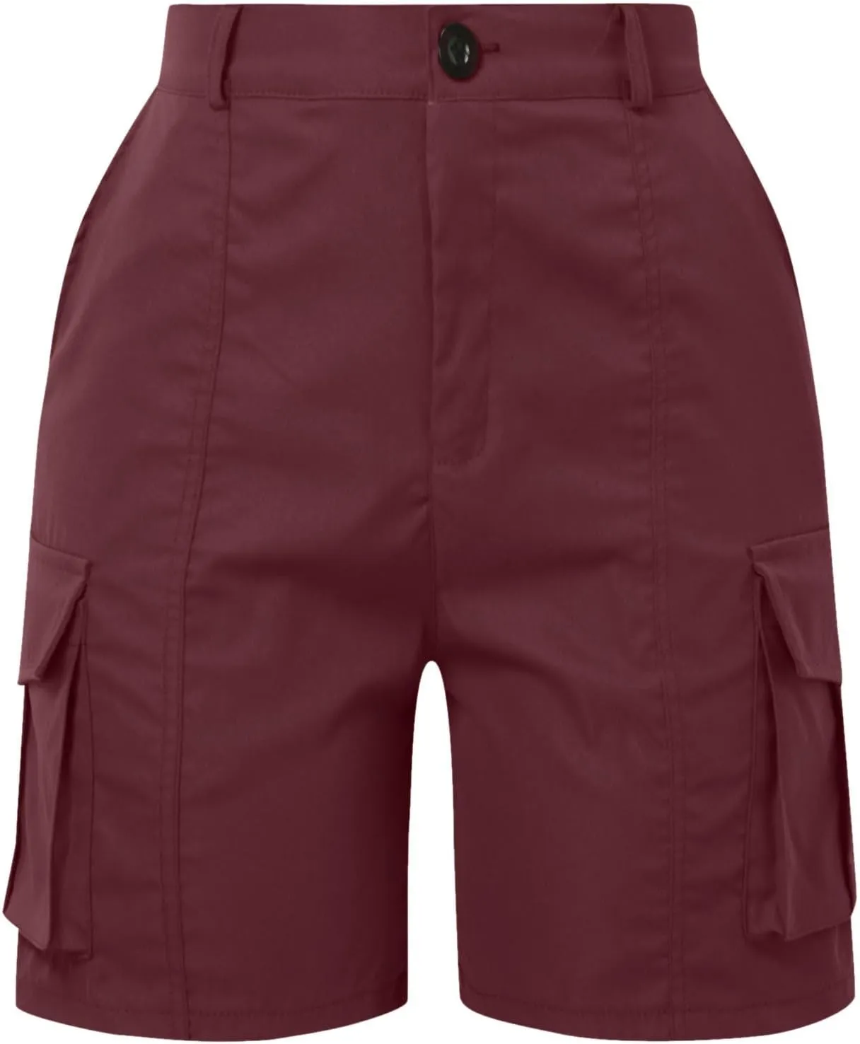 Women's Cargo Shorts High Waisted Hiking Bermuda Shorts Pull On Summer Short Pants Athletic Wear Workout Gym Clothes